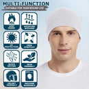 Headshion 100% Cotton Skull Caps Beanie Sleeping Hats for Men Women - 4 Black & Grey & Black & White — 3