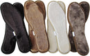 4 Pack Thick Synthetic Wool Insoles for Men Boots Winter Warm Shoe Insoles for Women Sneakers Slippers Bamboo Carbon Liners Faux Shearling Inserts for Shoes, Womens 10/ Mens 9 M US — 1