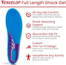 Envelop Gel Insoles for Men & Women - Shoe Inserts for Walking, Running, Hiking, Standing All Day - Cushion Soles for Heels, Arch Support, Plantar Fasciitis, Flat Feet - Fit Sneakers, Boots (1 Pair) — 2