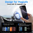 Compact Foldable Car Phone Holder for Magsafe [78+LBS Strongest Suction & 2400gf Strongest Magnetic] 360° Adjustable Car Phone Mount, Phone Holders for Your Car for iPhone 18-12 Pro Max (Carbon Fiber) photo 6