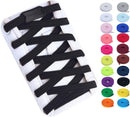 Booyckiy No Tie Elastic Shoelaces for Kids, Adults, Adjustable Tieless Shoe Lace | Black — 1