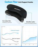 Arch Support Inserts, Carbon Fiber Insole, M11-12.5/W12-13.5 — 5