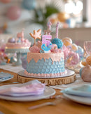 Mermaid Themed Birthday Candles, Number 5 Girls Glitter Birthday Party Supplies,Anniversary Party Decor,2.87 inch Cake Topper Decorations (Mermaid Themed, Number 5) — 4