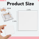 ESRICH Mini Canvases for Painting, Mini Canvas Bulk 100 Pack 2.4x2.4In, 2/5In Profile Small Square Canvases, Blank Canvases are Great for School Projects and Kids Birthday Parties, Home Decor Project. | 2.4x2.4in-100 Packs — 2