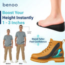 benoo Height Increase Insoles for Men (+1 to 3") Shoe Lifts (Mens 10-12.5) — 2