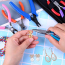 Acejoz Jewelry Making Tools Kit: 6pc Set, Including Needle Round Nose, Wire Cutters, Crimper & End Nippers for… — 7