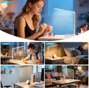 White crown LED Desk Lamp Dimmable Table Lamp Reading Lamp with USB Charging Port, 5 Lighting Modes, Sensitive… — 5