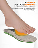 MiniQ Cloud Comfort Insoles for Women & Men,2 Pair Memory Foam Arch Support Shoe Inserts with Gel Cushioning & Shock Absorbing Heel,Breathable Orthopedic Insole for Plantar Fasciitis,Work Boots,Hiking - 2 Pairs - M: 9.5-10.5 — 6