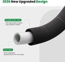 Garden Hose 75FT, Non-Expanding Water Hose Ultra Lightweight | Black — 5