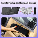 2026 Windshield Sun Shade Umbrella, Foldable Car Sunshade for Mid-Size Car — 5