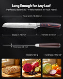 PAUDIN Bread Knife, 8" Serrated Bread Knife for Homemade Bread, Gift Box — 7