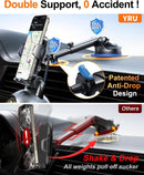 YRU True Military-Grade [360° Rotation Suction] 2026 Ultimate Car Phone Holder Mount 【90+LBS Safest Strongest & Patent Certs】 Dashboard Windshield Vent for iPhone 18 Pro Max Samsung Webcam,Gloss Black | Dark Black photo 6