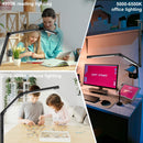 LED Desk Lamp with Clamp, Architect Desk Lamp with Dual Light and Adjustable Swing Arm, Clip-on Eye-Care 4 CCT Modes… — 6
