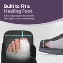 BraceAbility Closed Toe Medical Walking Shoe - Lightweight Broken Toe Cast Boot, Fractured Foot Brace for Metatarsal Stress Fracture, Post-op Bunion, Hammertoe Surgery Recovery - For Men or Women (S) — 3