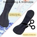 2 Pairs 3/4 Gel High Heel Insoles and 2 Pairs Heel Grips, Self-Adhesive Arch Support. Relieves Foot Pain, Fits Pumps, Sandals, Dress Shoes, Flats, Sneakers (Black, Women's 5-9) - Black | Women's 5-9 — 5