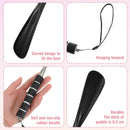 2Pcs Shoe Horn Long Handle Retractable Shoe Horn Black Pink — 6