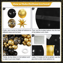 Black and Gold Balloon Arch Kit for Party Decorations | Black Gold — 5