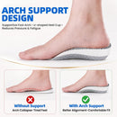 Height Increase Insoles for Women Size 6-10 & Men Size 5-9, 3/4 Length Invisible Shoe Lifts, All-Day Comfort Shock Absorbing Heel Cushion Inserts (2.5CM) — 4
