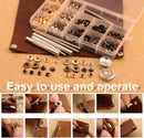 Tikjiua 456Pcs Leather Tooling Working Kit, Leather Crafting Tools with Bag | 456 Pcs — 4