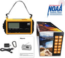 Raynic Emergency Radio, 5000mAh/18500mWh Weather Radio, Solar Hand Crank Radio with AM/FM/SW/NOAA Alert, Cell Phone Charger, Headphone Jack, Flashlight and SOS Siren — 7