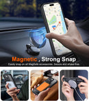 Temdan Magnetic Compatible with iPhone 16 Pro Case, [Built-in Invisible Kickstand][Compatible with MagSafe] [Military Grade Shockproof] Slim Translucent Matte Phone Case for iPhone 16 Pro 6.3" — 5
