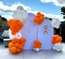 Orange and White Balloon Arch Kit, ADOINBY 140Pcs White and Orange Balloons Confetti Balloon 18 12 10 5 Inch Different Size Balloons for Baby Shower Halloween Birthday Anniversary Party Decoration — 5