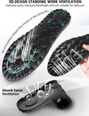 4D Cloud Insoles for Men, Arch Support Insoles, Memory Foam Insoles, Steppers Insoles Shock Absorption and Cushioning Sports Shoe Insoles for Standing All Day (Graphene Black, Men 8-14（12.4 Inch) — 3