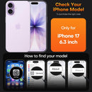 TAURI for iPhone 17 Case, with Screen Protector, Clear — 2