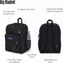 JanSport Laptop Backpack - Computer Bag with 2 Compartments, Ergonomic Shoulder Straps, 15” Laptop Sleeve, Haul Handle - Black | One Size — 4