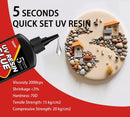 UV Resin Kit with Light - 60g UV Resin with Rechargeable Flashlight, Fast Curing in 5 Seconds, Clear UV Glue for… — 3