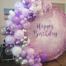 Purple Silver Balloons, 12 Inch Metallic Purple Silver Balloons Light Purple Silver Latex Balloons Lavender Silver Confetti Balloons for Princess Party Girl Birthday Wedding Baby Shower Decorations | Purple and Silver — 3