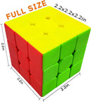 INTEGEAR 6 Pack Full Size Stickerless 56mm Magic Speed Cube 3x3 Easy Turning and Smooth Play Durable Puzzle Cube Toy for Kids — 2