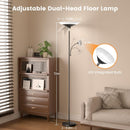 SIBRILLE Upgraded 2-in-1 Torchiere Floor Lamp, Dimmable Standing Lamp with Remote&Button Control, 34W Brightness… — 6