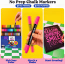 Chalkola 48 Chalk Markers for Chalkboard, Glass & Mirror - Dot + Brush Tip | 48 Colors — 2