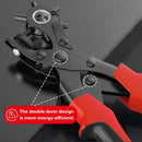 Leather Hole Punch,Belt Hole Puncher for Leather, Revolving Punch Plier Kit for Watches, Handbags, Punch Tool for Belts Diameter : 4.5/4 /3.5/3/2.5/2mm. | 3 circles+3 ellipses — 6