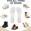 1 Pairs of Inserts for High Heels, 3/4 Gel Cushion Insoles ＆2 Pairs of Clear Non Slip Shoe Pads for Heels, Adhesive Anti-Skid Shoe Pads for Women and Men Shose (Clear) — 5