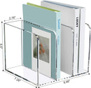 SANRUI Acrylic Magazine Holder Desk Organizer Workspace Sorter Clear 3 Slot — 2