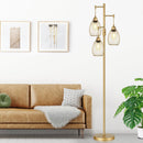 Dimmable Floor Lamp, Industrial Floor Lamps for Living Room, Gold Tree Lamp Standing Lamp Tall Lamps with 3 Elegant… — 6