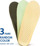 XINIFOOT 3 Pairs Comfortable Breathable Insoles - Comfort Cushioned for Running Walking Hiking, Replacement Comfort Inserts Shoes Pad for Men (US8-11) — 3
