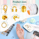 Acejoz 2165 Pcs Crimp Beads for Jewelry Making, Incliding Crimp Bead Covers, Crimp Tubes, Knot Covers, Jump… — 3