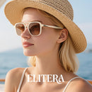 Retro Aviator Sunglasses for Women Men:Polarized Trendy Rectangle Womens Mens Shades Sun Glasses | Black +Tortoise Gray — 3