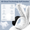 2 Pairs Height Increase Insoles for Men & Women - 4D Cloud Comfort Shoe Lifts 0.6"/1.0"/1.4" Memory Foam Heel Cushion Inserts, Breathable Honeycomb, Trimmable US Men 8-11 / Women 5-9 - Black — 3