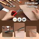 424 Pcs Leather Working Kit Leather Crafting Kits Leathers Tooling Kit — 4