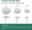 Welnove Metatarsal Pads for Women Men - Drip-Shape - 3 Pairs Breathable Ball-of-Foot Cushions - Soft Ball of Foot Pads for Metatarsalgia, Morton’s Neuroma, Fit for High Heels, Shoes - Gray 6