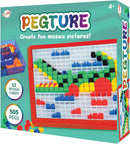 Playkidz: Pegture Set with 505 Larger Pieces + 12 Design Cards. Mosaic Puzzle Toy Set, Creative Skills Development, Educational Learning Toys for Kid. Great Gift for Boys & Girls. — 1