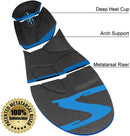 Tactical Trainer Orthotic Insoles - Arch Support Metatarsal Pad & Gel Plugs Prevent Foot Pain Plantar Fasciitis & Shin Splints - (Blue) - Men 10-9.5 Women 11-10.5 2