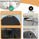 vidsel 100% Cotton Skull Caps Beanie Night Cap Sleep Hats for Men Women — 3