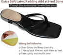 (3 Pairs) Pigskin Heel Cushions Cups for Plantar Fasciitis, Sore Heel Pain, Bone Spur & Achilles Tendonitis, Heel Support Insoles, Adhesive Heel Padding Inserts for High Heels Boots Flats Sandals - Pigskin-3 Pairs — 3