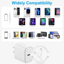 iPhone 18 17 16 15 Charger Fast Charging 10FT - 20W USB C Charger Block photo 6