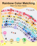 BestNow Clay Beads Bracelet Making Kit 5000 Pcs Friendship Bracelet Kits Flat Beads for Jewelry Making Polymer… — 3